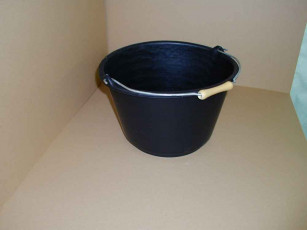 SEAU ÉVASÉ 16 L FOND ARRONDI POIGNÉE NOIR