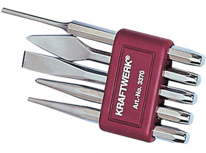 JEU DE 5 BURINS CHASSE-POINTES -GOUP. KRAFTWERK (implant 2ml)