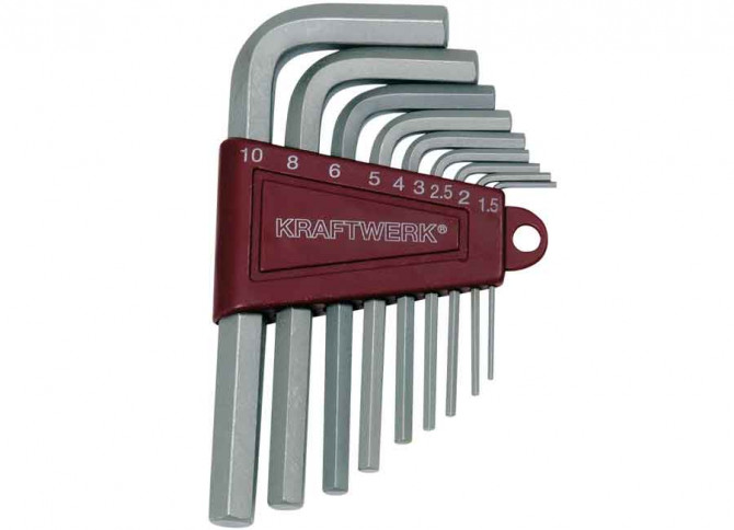 JEU DE 9 CLÉS MÂLES 1.5-10 MM KRAFTWERK (implant 2ml)