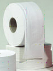 PAPIER TOILETTE JUMBO BLANC RECYCLE ECOLABEL 320m - lot de 6 bobines