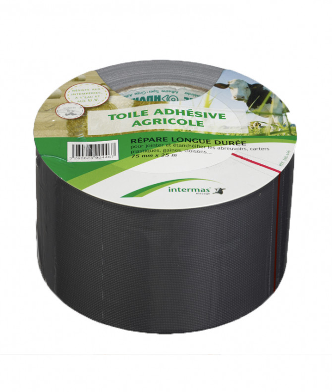 RUBAN ADHESIF REPARE LONGUE DUREE GRIS 75mm x 25m