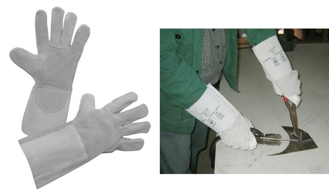 GANT WELDEX SOUDURE 35CM CROUTE CUIR INT. MOLLETON taille unique -sous cavalier