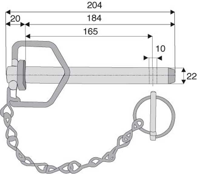 BROCHE À POIGNÉE Ø22