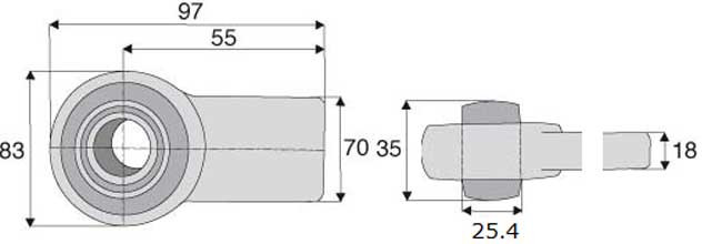 ROTULE À SOUDER CAT 2