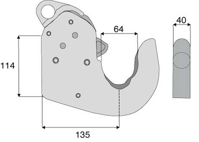 CROCHET DE BRAS INFÉRIEUR CAT 3 CBM