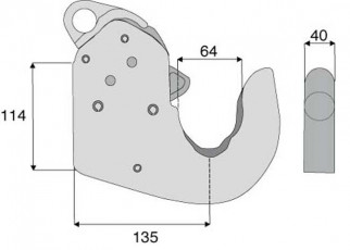 CROCHET DE BRAS INFÉRIEUR CAT 3 CBM