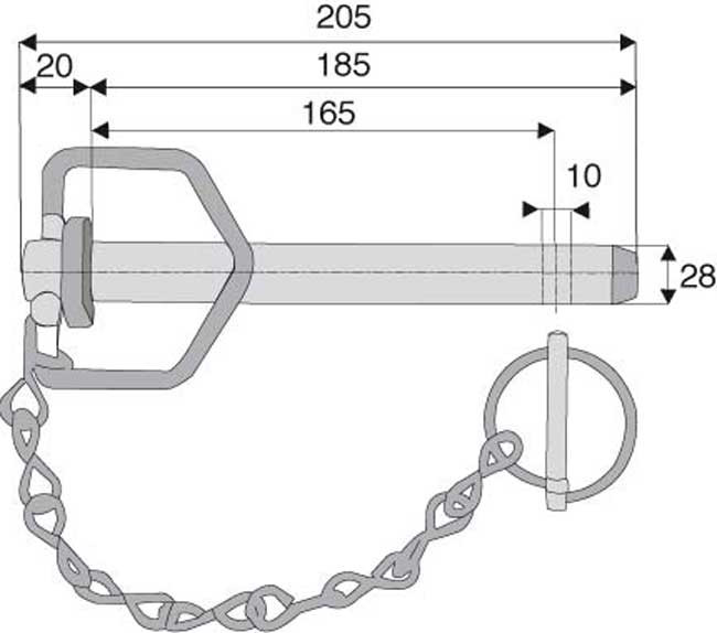 BROCHE À POIGNÉE Ø28