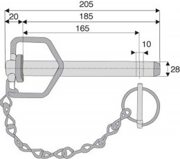BROCHE À POIGNÉE Ø28