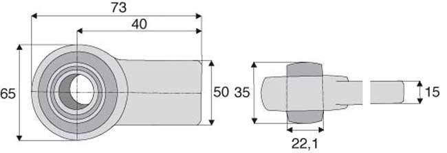 ROTULE À SOUDER CAT 1