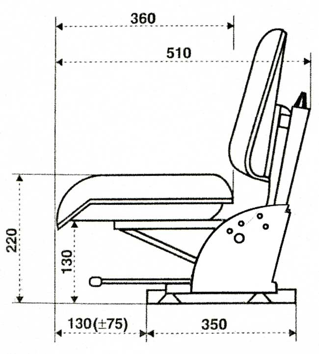 SIÈGE Á SUSPENSION MÉCANIQUE