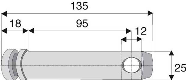 AXE D'ATTELAGE CAT 2