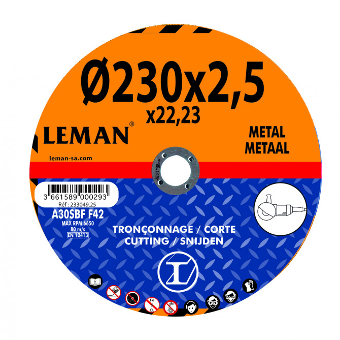 DISQUE EBARBAGE METAL 115x6x22.23 -- Gamme Standard