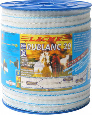 RUBAN RUBLANC RB 20-200, LARG. 2cm, 2 COND.CUIVRE ø 0,25mm,4 INOX ø0.25 CHEVAUX