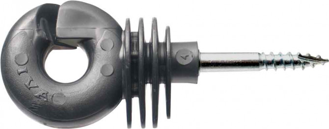 ISOLATEUR IVA HPX À VIS, ANNEAU NOIR POUR TOUS TYPES DE FILS SEAU DE 100 PC