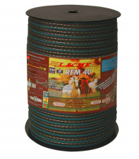 RUBAN RENF. RFM 40-200, MARRON, LARG. 40MM, 4 COND. CUIVRE ø 0,30MM 6 INOX ø0.30