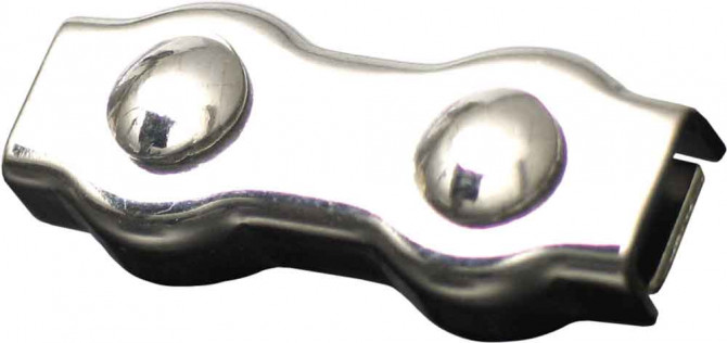 ATTACHE CORDELETTE POUR FILS JUSQU'À 3MM, INOX