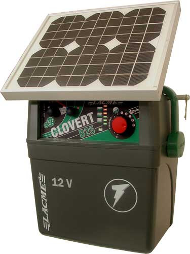 ELECTRIFICATEUR CLOVERT B25 SOLAR ACCU 12V
