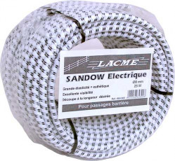SANDOW ELECTRIFIE 25M, BOBINE ELASTIQUE POUR PASSAGE DE BARRIERE CHEVAL