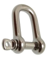 MANILLE DROITE FORGÉE, QUALITÉ INOX, DIAMÈTRE 16