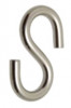 CROCHET EN FORME DE S, QUALITÉ INOX, DIAMÈTRE 4, BOÎTE DE 10