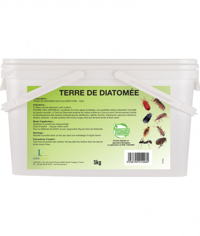 INSECTAN TERRE DE DIATOMÉE SEAU DE 5KG
