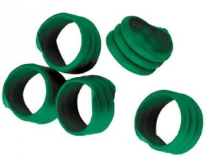 BAGUE D'IDENTIFICATION VOLAILLES 16MM VERT - lot de 20 pièces
