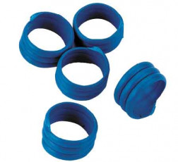 BAGUE D'IDENTIFICATION VOLAILLES 16MM BLEU - lot de 20 pièces
