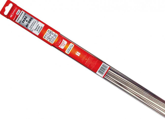 BAGUETTE BRASURE ACIER CUIVRE - Ø1,5 MM - L. 500 MM - 15 BAGUETTES