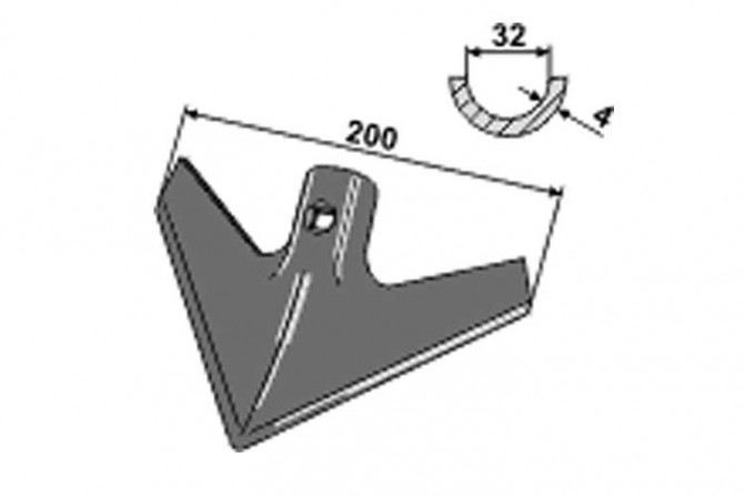 SOC PATTE D'OIE - MULTIMARQUE - ADAPT - 200 MM - EP. 4 MM