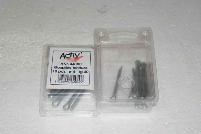 GOUPILLE FENDUE ø4MM L.40 - ACTIV' - COQUE DE 10 PIECES
