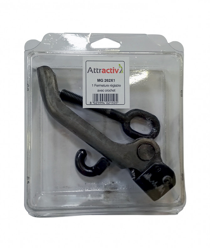 FERMETURE REGLABLE AVEC CROCHET - ATTRACTIV - COQUE DE 1 PIECE