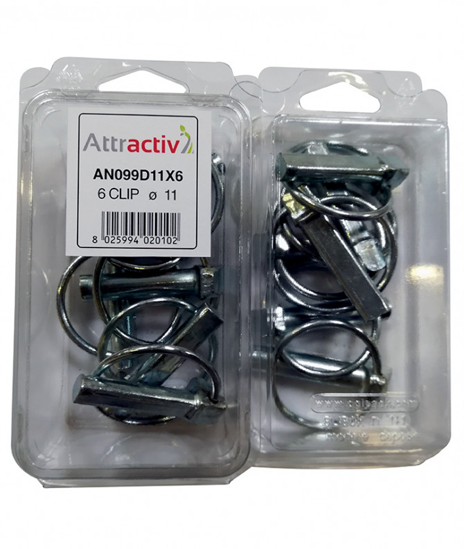 GOUPILLE CLIP ø11MM - ATTRACTIV - COQUE DE 6 PIECES