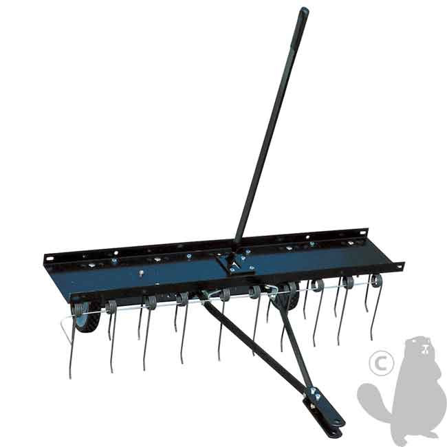 DETACHEUR AERATEUR 100CM, 20 GRIFFES, ROUES DE TRANSPORT