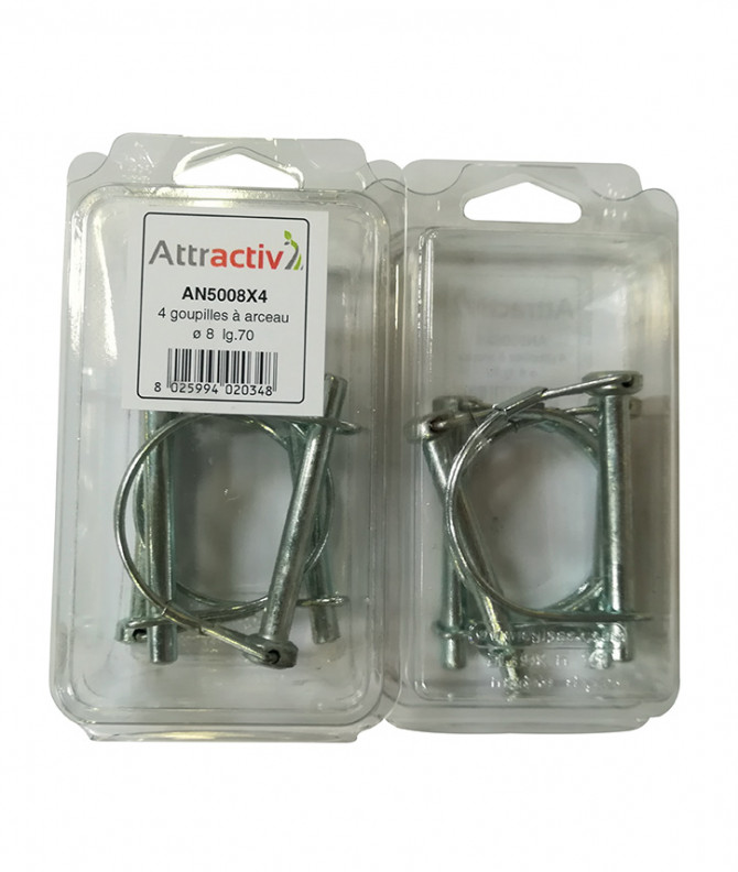 GOUPILLE A ARCEAU ø8MM L.70 - ATTRACTIV - COQUE DE 4 PIECES