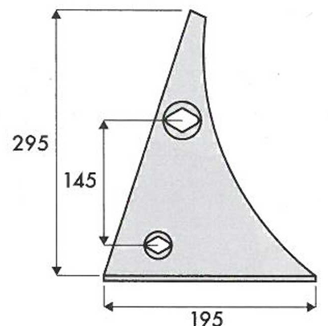 ETRAVE - DROITE - KUHN/HUARD - ADAPT - 619200 - EP. 10 MM