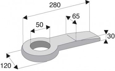 ANNEAU À SOUDER OEIL DIAMÈTRE 50 (14 TONNES)