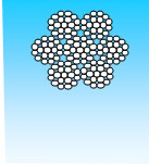 CABLE INOX AISI 316 7X19 DIAM.3MM+CRM 600KG BOBINE DE 100M