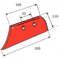 SOC DE RASETTE - DROITE - KUHN/HUARD - ADAPT - 631100