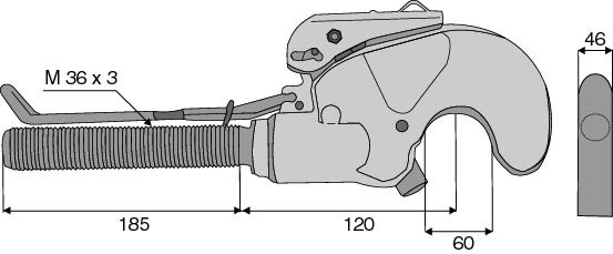 CROCHET AUTOMATIQUE CAT 3 FILETAGE Á DROITE