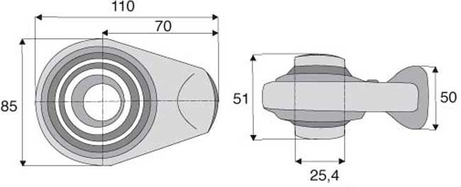 ROTULE À SOUDER CAT 2