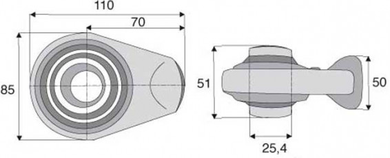 ROTULE À SOUDER CAT 2