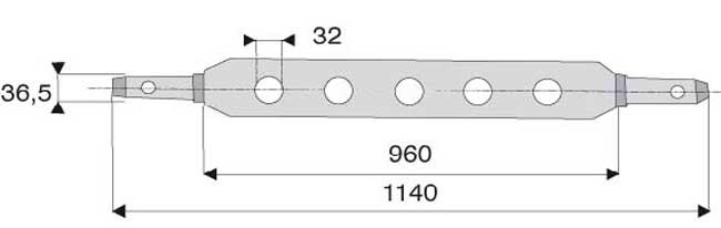 BARRE À TROUS CAT 3