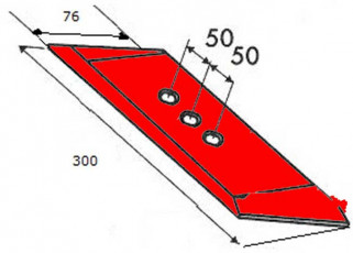 POINTE - DROITE - GRÉGOIRE-BESSON - ADAPT - 173332 - EP. 15 MM - 3 TROUS