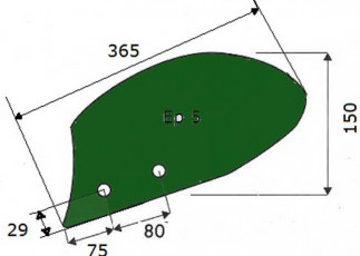 VERSOIR RASETTE - GAUCHE - KVERNELAND - ADAPT - 066881