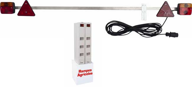 BOX DE 6 RAMPES D'ECLAIRAGE AGRICOLE 12M
