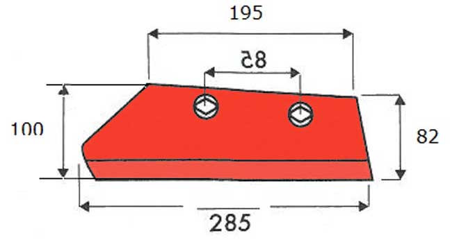 SOC DE RASETTE - GAUCHE - KUHN/HUARD - ADAPT - 631103 / 631031