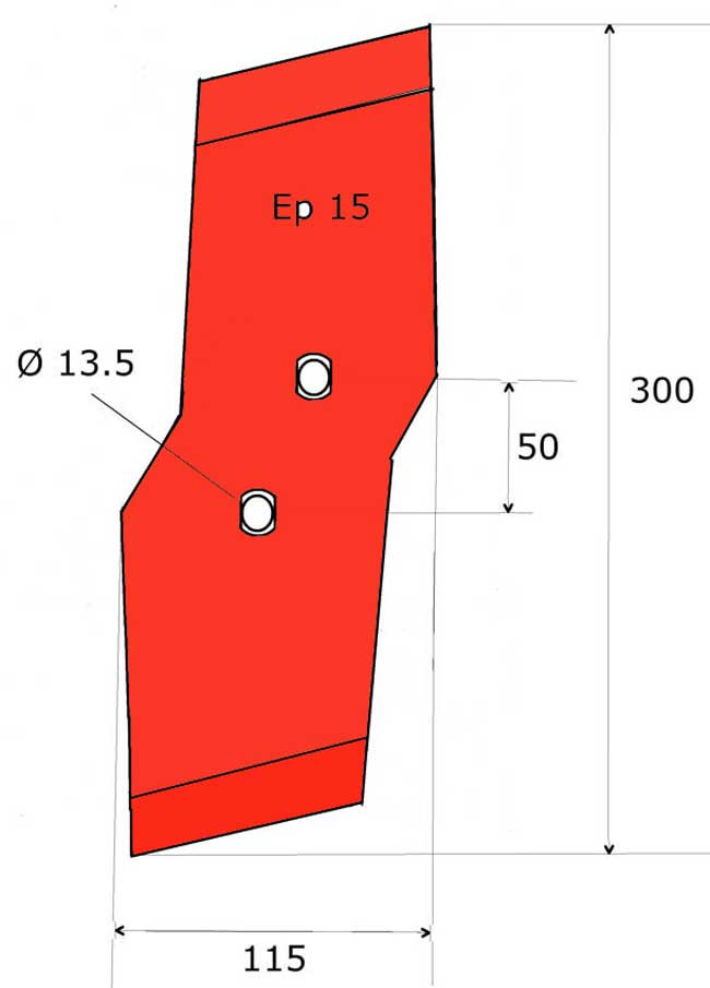 POINTE - GAUCHE - KUHN/HUARD - ADAPT - 622175 - OLYMPIQUE - EP. 15 MM