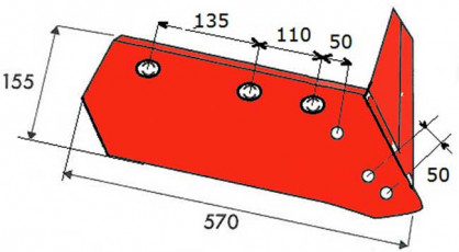 SOC AILERON - DROITE - KUHN/HUARD - ADAPT - 580884 - 14'