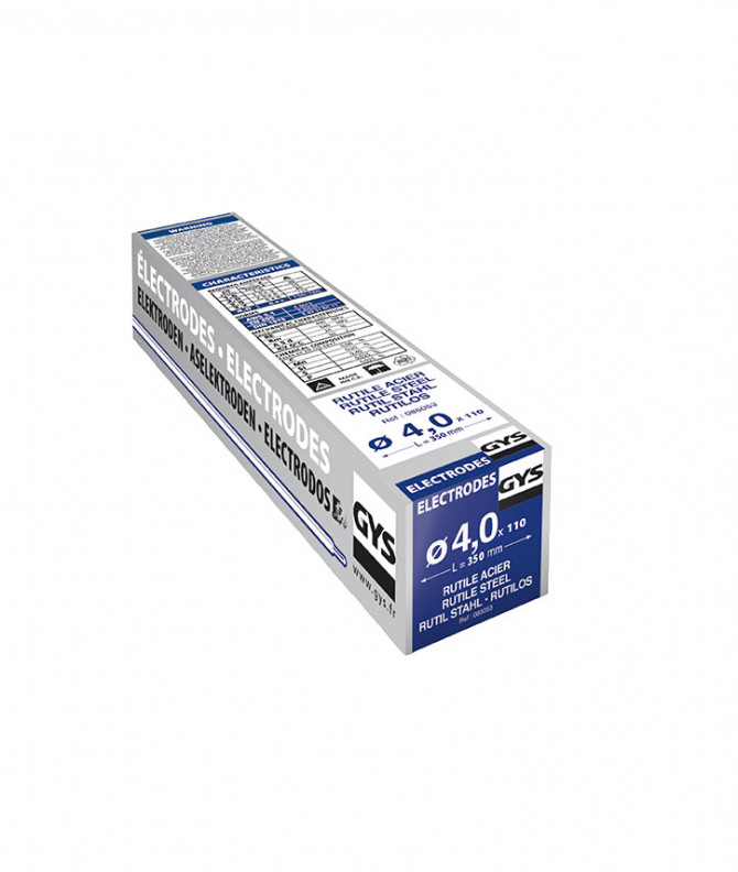 ELECTRODE RUTILE ACIER - Ø4 - Etui de 110