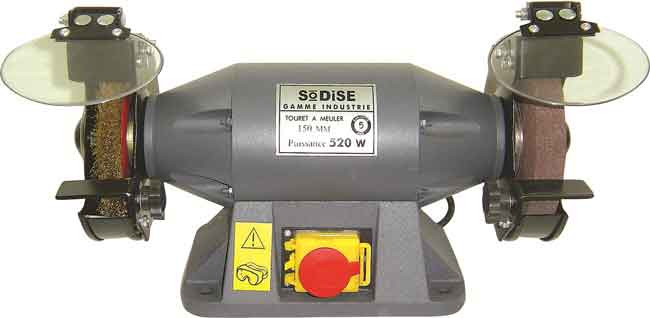 TOURET A MEULER - Ø150MM - 6' - MEULE/BROSSE